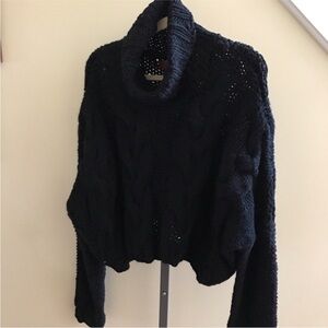 POL Black Cowl Neck Sweater NWOT